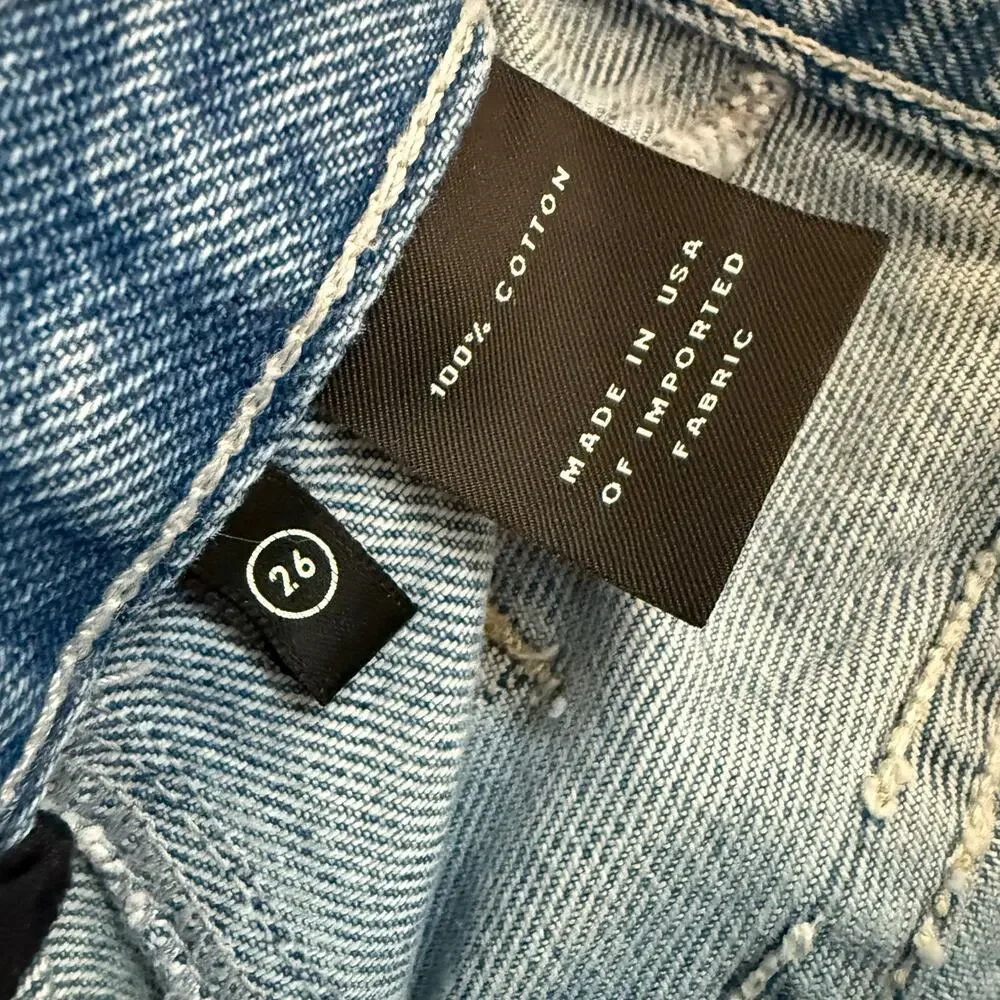 GRLFRND Women's Jeans Monroe Panelled Seamed Catching Feelings Straight Leg 26 - Picture 3 of 10